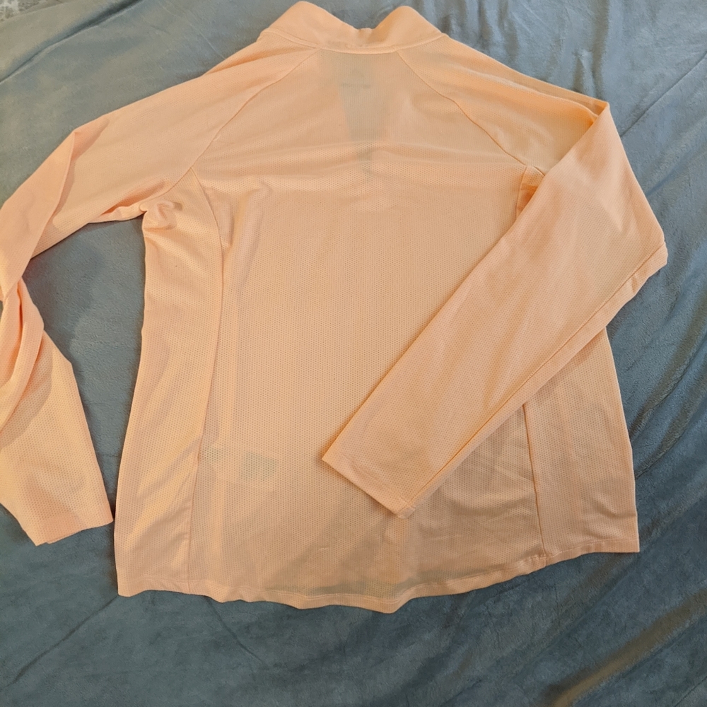 Adidas GOLF 1/2 zip pullover Tangerine - Picture 2 of 4
